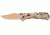 SOG Trident Knife w/ PS Fold, 3.75in. Steel Blade and Desert Camo Green Handle, Copper TiNi Finish, TF5-CP