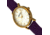 Sophie And Freda Budapest Leather Band Watches - Women's, Purple, One Size, SAFSF5003