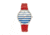 Sophie And Freda Tucson Leather-Band Watch w/ Swarovski Crystals, Silver/Red, One Size, SAFSF4501