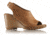 Sorel After Hours Slingback Leather Sandal, Womens, Camel Brown, 7 US, 1776011224-7