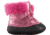 Sorel Caribootie Leather Winter Boot - Kid's-Pink Ice/Black-2 Infant