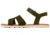 Sorel Ella III Ankle Strap - Womens, Utility Green/Honey White, 5, 2076821-355-5