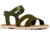 Sorel Ella III Ankle Strap - Womens, Utility Green/Honey White, 5, 2076821-355-5