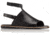 Sorel Ella Mule Strap Leather and Suede Sandal, Womens, Black, 6 US, 1787631010-6