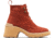 Sorel Hi-Line Heel Lace Boot - Women's, Warp Red, Tawny Buff, 9.5, 2009141-849-9.5