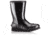 Sorel Joan Rain Short Gloss Rubber Boot, Womens, Black/Sea Salt, 5 US, 1757541010-5