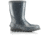 Sorel Joan Rain Short Gloss Rubber Boot, Womens, Graphite/Sea Salt, 8 US, 1757541053-8