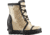 Sorel Joan Rain Wedge Felt Rubber Boot - Women's-Beach/Black-Medium-11