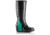 Sorel Joan Rain Wedge Tall Rubber Boot - Women's-Black/Bright Emerald-Medium-8