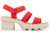 Sorel Joanie Heel Ankle Strap Sandals - Womens, Red Glo/Honey White, 9, 2069761-617-9