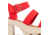 Sorel Joanie Heel Ankle Strap Sandals - Womens, Red Glo/Honey White, 9, 2069761-617-9