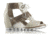 Sorel Joanie Lace Snake Print Suede Sandal, Womens, Sea Salt, 8.5 US, 1777111125-8.5
