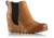 Sorel Lea Wedge Leather Casual Boot, Womens, Camel Brown, 9.5 US, 1787771224-9.5