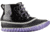 Sorel Out 'N About Lace Patent Leather Casual Boot - Youth-Black/Paisley Purple-1 Youth