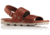 Sorel Torpeda Leather and Suede Sandal, Womens, Rustic Brown/Fossil, 6 US, 1735221295-6