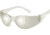 SOS Sunglasses - Starlite-Small Reader Eyeshields - Clear Mirror Lenses, Clear temple 4756