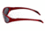 Wraps / Hydro Sunglasses, Frame - Metallic Red / Lens - Pc Smoke-fm