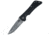 Southern Grind Bad Monkey Folding Drop Point with G10 Handle, Tumbled Satin Blade/Black G10 Handle, Blade Length 4in SG03030001