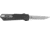 Southern Grind Arachnid Automatic Folding Knife, 3.2 in, S35VN Steel, Point Plain Blade, Stonewash Drop, Black 7075-T6 Aluminum Handle, SG12030020