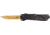 Southern Grind Arachnid Automatic Folding Knife, 3.2 in, S35VN Steel, Drop Point Plain Blade, Bronze, Black 7075-T6 Aluminum Handle, SG12031020