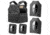 Spartan Armor Systems Shooters Cut And Omega AR500 Body Armor Package, Small/Extra Large, Black, Adjustable, SA-AR500PKG-SHPC-BK-SP