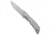 Spartan Blades Spartan Blades Harsey Folder Frame Lock Knife Titanium 3.25&quot; Stonewash SF10SW, Gray, CPM S45VN, adult, BHQ-118018