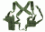 Specter Gear Vertical Shoulder Holster w/ Double Mag Pouch, OD Green, Right Hand M9/Beretta 92F