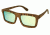 Spectrum Sunglasses Burrow S118GY Sunglasses, Brown Frame, Green Lens SSGS118GY