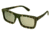 Spectrum Sunglasses Garcia S120SR Sunglasses, Green Zebra Frame, Silver Lens SSGS120SR