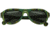Spectrum Sunglasses Lopez S111bk Sunglasses, Green Stripe FRAME, Black Lens SSGS111BK