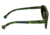 Spectrum Lopez Wood Sunglasses, Green Stripe Frame, Black Lens, Green Stripe/Black, One Size, SSGS111BK