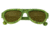 Spectrum Morrison Wood Sunglasses, Green Frame, Gold Lens, Green/Gold, One Size, SSGS108GD