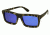 Spectrum Sunglasses Ward S117bl Sunglasses, Black Stripe Frame, Blue Lens SSGS117BL