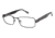 Sperry Top-Sider Provincetown Single Vision Prescription Eyeglasses - Frame MATTE GUN/BLACK, Size 53/18mm SPPROVINCETOWN03