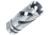 Infinite Product Solutions Gen 1 Spiral Phantom Flash Hider, M15 x 1, Natural Stainless Steel, 15RH-PHNTM-SS-CW