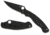 Spyderco Military 2 Folding Knife by Sal Glesser, 4in, Plain Black DLC CPM S30V, Drop Point Blade, Black Textured G10 Handle Includes Pocket Clip, C36GPBK2