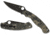 Spyderco Military 2 Folding Knife by Sal Glesser, 4in, Plain Black DLC CPM S30V, Drop Point Blade, Digital Camo G10 Handle Includes Pocket Clip, C36GPCMOBK2