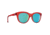 Spy Optic Boundless Women's Sunglasses, Translucent Red Frame, Bronze w/ Light Blue spectra Mirror Lens, Medium/Large, 101597