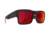 Spy Optic Cyrus Single Vision Prescription Sunglasses, Soft Matte Black/Red Fade Frame, 673180803673SV