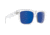 Spy Optic Discord Sunglasses, Clear Frame, Happy Bronze w/ Dark Blue Spectra Lens, 673119183317