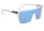 Spy Optic Flynn Sunglasses w/ Matte Shiny Clear Frame &amp; Grey Green Blue Spectra Lens