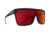Spy Optic Flynn Sunglasses, Soft Matte Black/Red Fade Frame, Happy Gray/Green w/Red Flash Lens, 670323803673