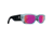 Spy Optic Genre Men's Sunglasses, Translucent Aqua Matte Black Frame, Happy Gray w/ Purple Spectra Mirror Lens, One Size, 100787