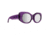 Spy Optic Hangout Women's Sunglasses, Del Translucent Purple Frame, Happy Bronze Platinum Spectra Mirror Lens, Medium, 136514