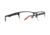 Spy Optic Hawke Single Vision Prescription Eyeglasses, Gunmetal/red Frame, 573474061000SV