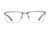 Spy Optic Jonah Single Vision Prescription Eyeglasses, Brushed Gunmetal/Dark Tort Frame, 573353673000SV