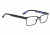 Spy Optic Malone Single Vision Prescription Eyeglasses, Matte Black/Black Blue Horn Frame, 573351456000SV