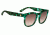 Spy Optic Quinn Single Vision Prescription Sunglasses, Soft Matte Green Tortoise Frame, 673179437355SV