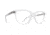 Spy Optic Shea Single Vision Prescription Eyeglasses, Crystal Clear Frame, 573510054000SV