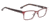 Spy Optic Sonny Single Vision Prescription Eyeglasses, Matte Garnet/Dark Tort Frame, 573354299000SV